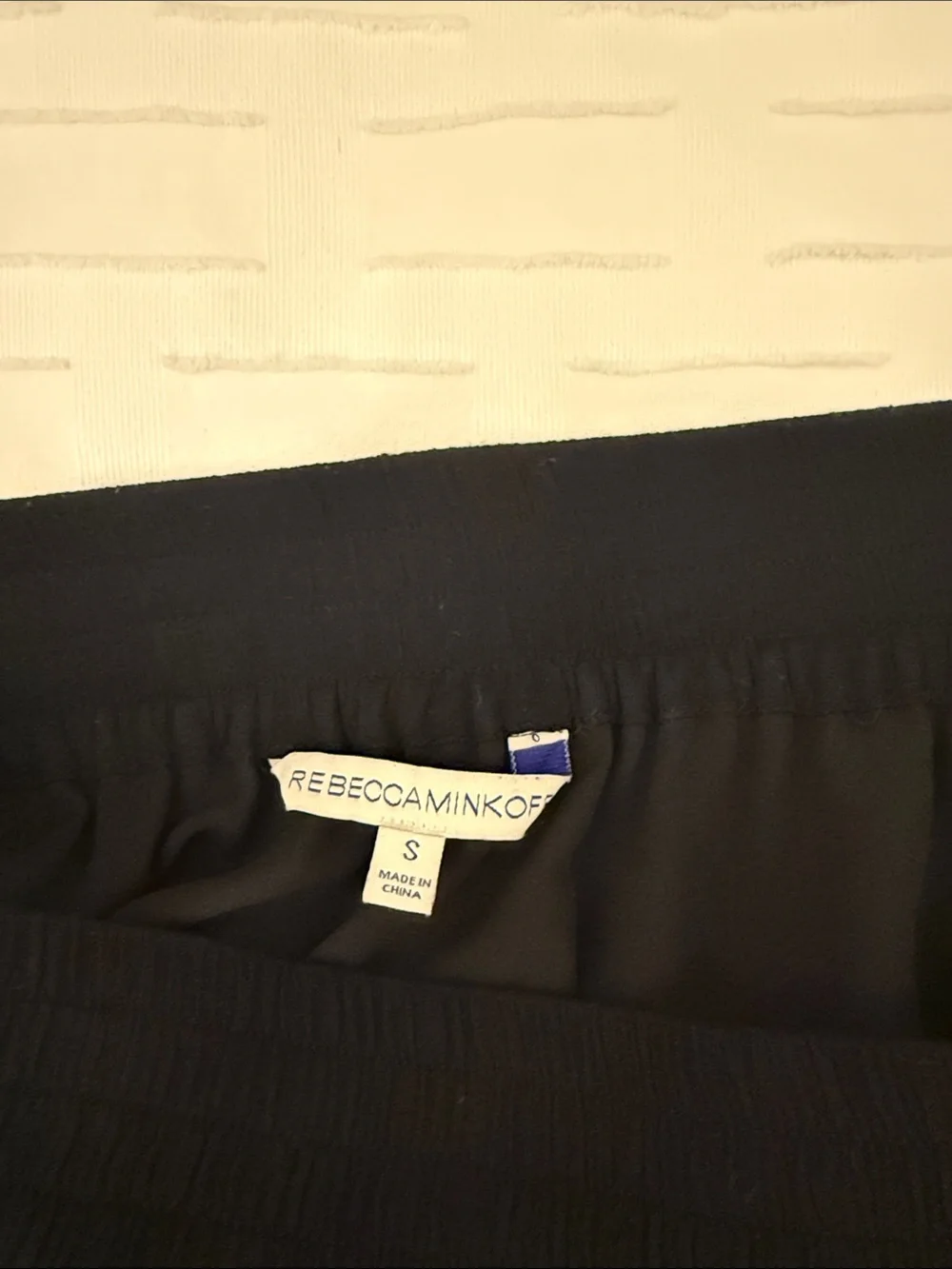 Rebecca Minkoff Black Ruffle Mini Skirt